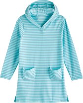 Coolibar - UV Strandtuniek voor meisjes - Catalina - Ijsblauw/Wit - maat M (122-134cm)