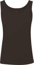 MOOI! Company - Basis Top Amelia  - Top met brede bandjes - Aansluitend model - Kleur  Coffee - S