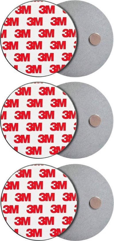 Rookmelder Bevestiging Magneet - Ophangsysteem - Magneten - Montageset - Rookmelder magneet - Brandmelder - 3M - 3 Stuks