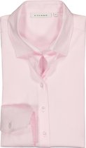 ETERNA dames blouse modern classic - stretch satijnbinding - roze - Maat: 38