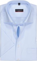 ETERNA modern fit overhemd - korte mouw - poplin heren overhemd - lichtblauw - Strijkvrij - Boordmaat: 42