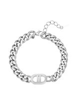 Chain steel bracelet silver