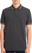 Fred Perry Fred Perry Twin Tipped Poloshirt - Mannen - grijs - rood - geel