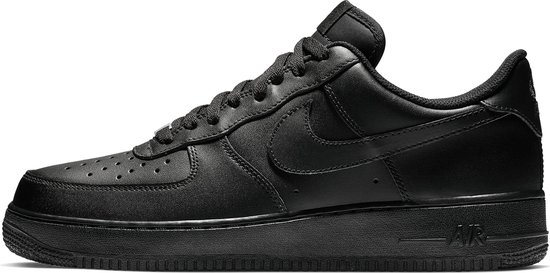 Nike air force heren zwart wit hotsell