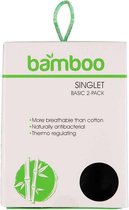 Dames Bamboe Hemd - 2-pack - Zwart - Maat M