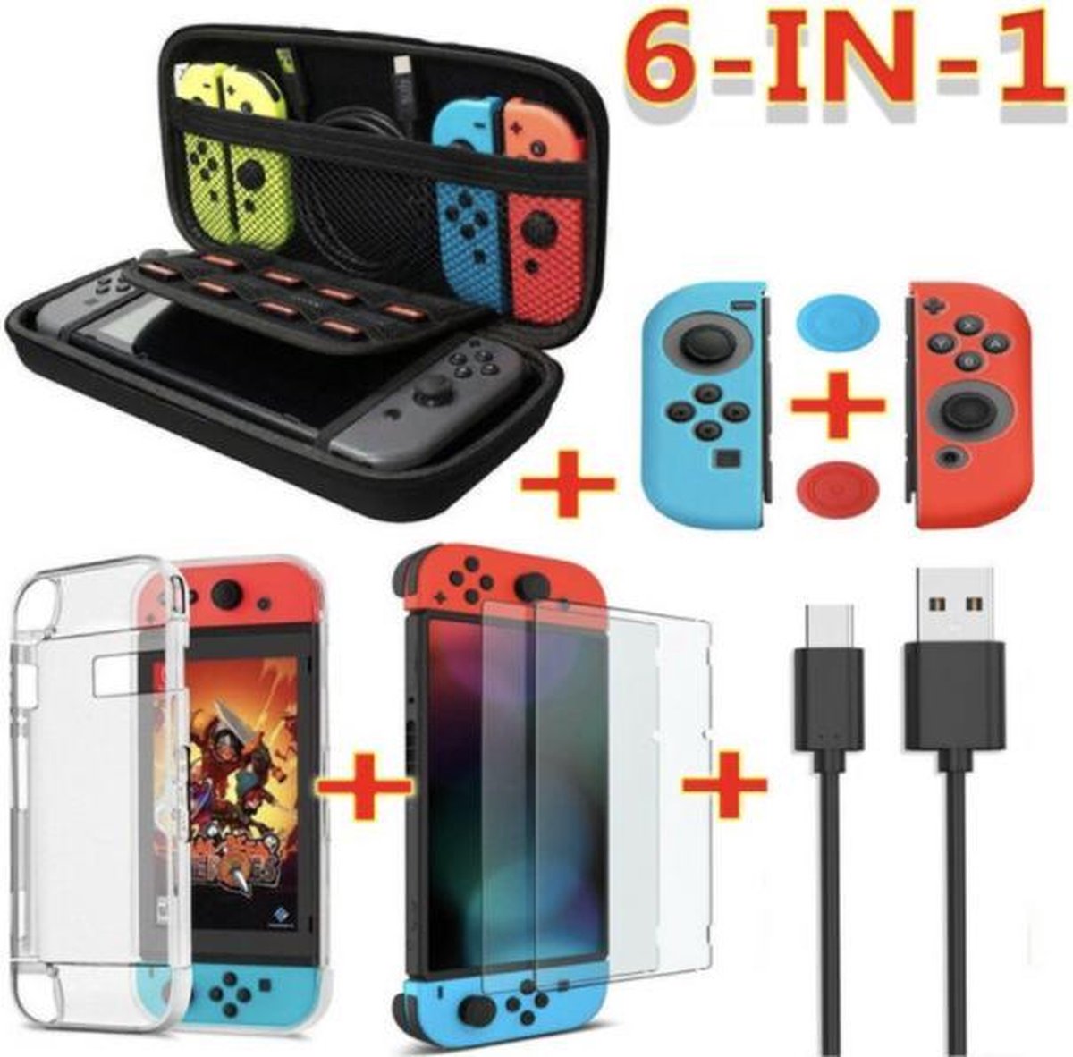 Nintendo Switch accessoires set Volledige set Zwart