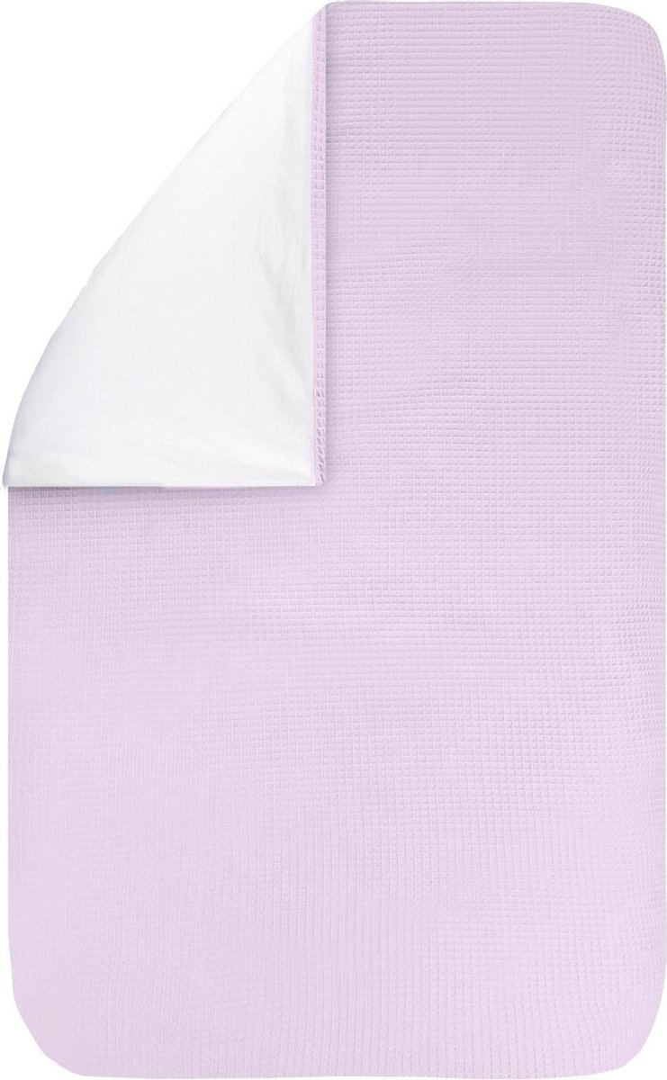 BINK Bedding Dekbedovertrek Wafel (Pique) Roze Ledikant 100x135 cm (geen sloop)