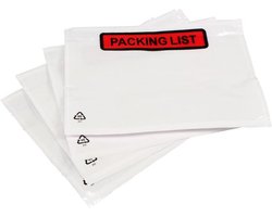 Paklijst envelop ‘Packing List’ zelfklevend – 225 mm x 165 mm - 1000 stuks - A5