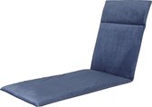 Madison - Outdoor - Loungekussen - 200 x 60cm - Panama Velvet Saffier Blauw - Ligbedkussen