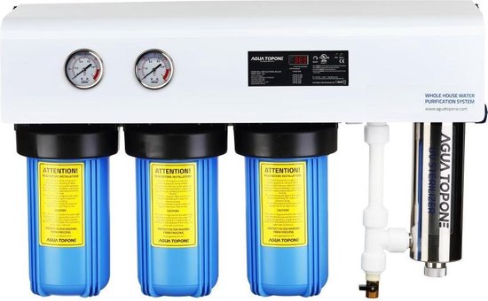 VHW104 Drinkwater UV Filter Systeem, 4 traps , 30 liter/minuut . Maakt van  vervuild... | bol.com