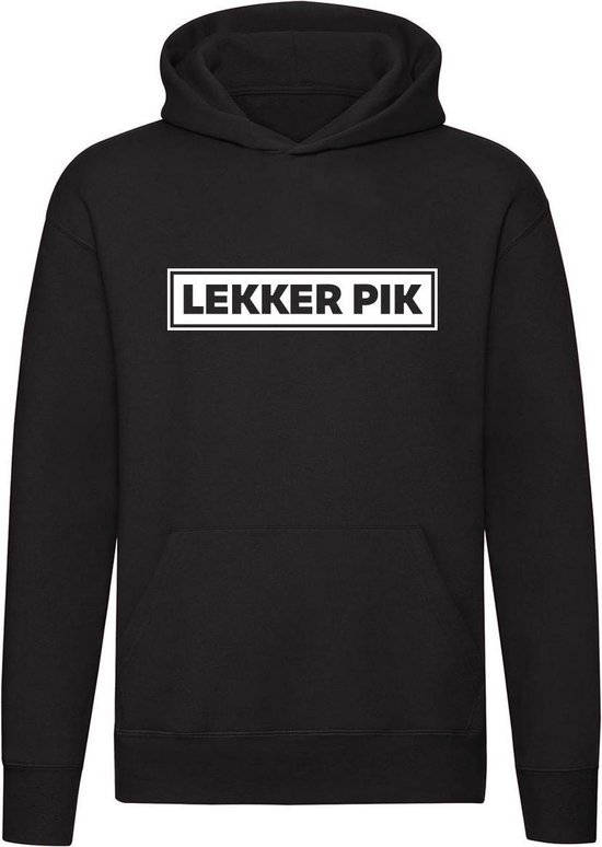 Lekker pik Hoodie | grappige teksten | leuke shirtjes | humor | grappig | goed gewerkt pik | sweater | trui | unisex | Zwart