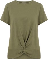 Object T-shirt Objstephanie S/s Top Noos 23034453 Deep Lichen Green Dames Maat - XS