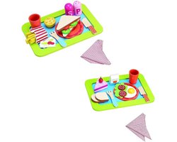 foto van Ontbijtset en Lunchset op dienblad u krijgt 2 assorti geleverd
