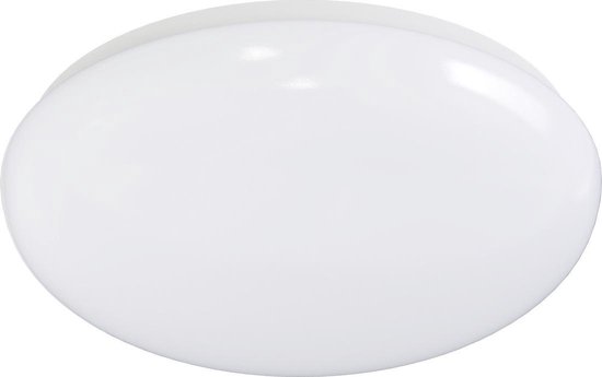 LED Plafondlamp met Bewegingssensor - Igia - Opbouw Rond 24W - Warm Wit 3000K - 360° - Mat Wit Aluminium