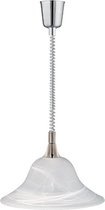 LED Hanglamp - Hangverlichting - Torna Voluna - E27 Fitting - Rond - Mat Nikkel - Aluminium
