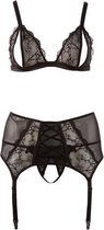 BH Jarretel Set XL - Zwart - Dames Lingerie - XXXXL - Jarretel Setjes - Zwart - Discreet verpakt en bezorgd