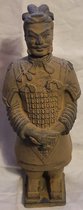 Terracottaleger - Krijger - Beeld - 26 x 10 x 8 cm - Generaal