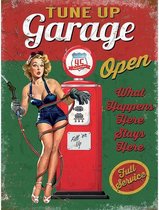 Metalen Wandbord Tune up Garage - 20 x 30 cm