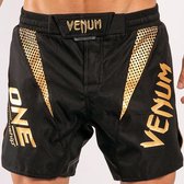 VENUM X ONE FC Fightshort Zwart Goud Kies hier uw maat Venum Fight Shorts: XS - Jeansmaat 30