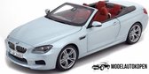 BMW M6 Convertible (Zilver) (30 cm) 1/18 BMW Dealer Collection {Modelauto - Schaalmodel - Model auto - Miniatuurautos - Miniatuur auto}