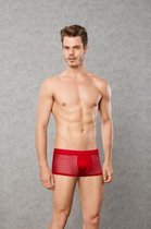 Herenboxer Mesh - Rood - Heren Lingerie - XL - Slips & Boxershorts - Rood - Discreet verpakt en bezorgd