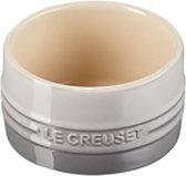 Le Creuset 6 Aardewerken schaaltjes - ramekin - stapelbaar in Mist Grey 0,2l