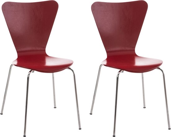 CLP Calisto 2x Bezoekersstoel rood