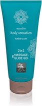 Massage- & Glide Gel 2 in 1 - Amber - Drogisterij - Glijmiddel - Transparant - Discreet verpakt en bezorgd