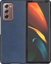 Samsung Galaxy Z Fold 2 5G Hoesje - Mobigear - Excellent Serie - Hard Kunststof Backcover - Blauw - Hoesje Geschikt Voor Samsung Galaxy Z Fold 2 5G