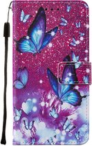 Apple iPhone 12 Pro Hoesje - Mobigear - Design Serie - Kunstlederen Bookcase - Butterfly - Hoesje Geschikt Voor Apple iPhone 12 Pro