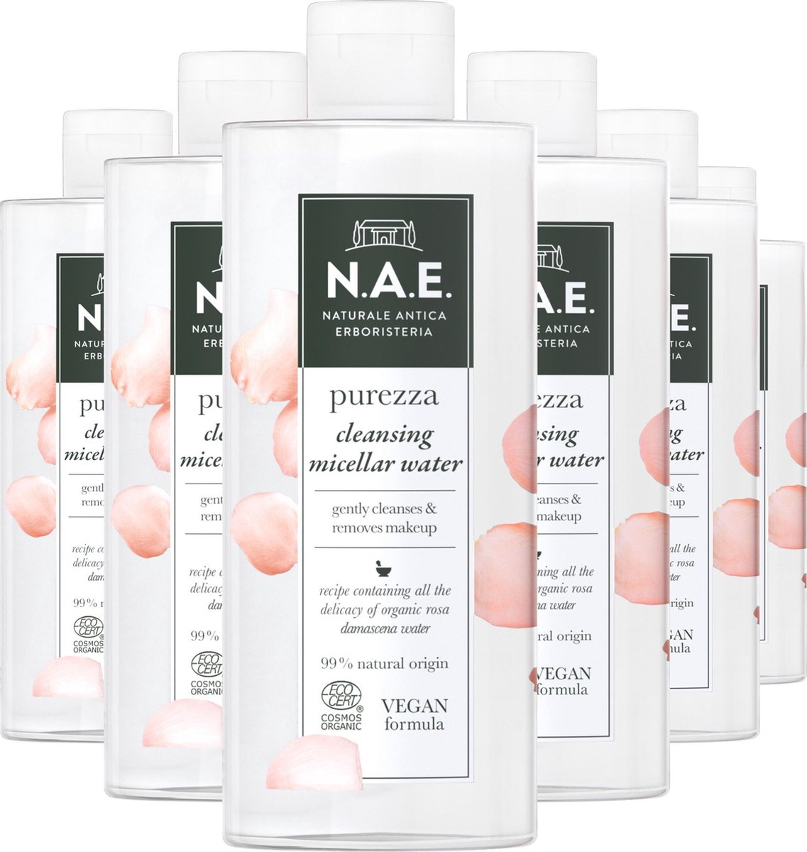 N.A.E. Purezza Micellar Water - Vegan - Gezichtsverzorging - Voordeelverpakking - 6 x 500 ml