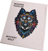 Houten Puzzel - Wolf - A5 formaat - 99 stukjes