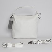 Yoonz - Tas Bag In Bag - Effen Model - Schoudertas - Handtas - Kunstleer - Wit
