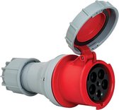 Mete - CEE female 5 polig 6H 125A IP67 - waterdicht - kracht - rood -  stekker 380-415VAC