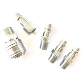 Lucht snelkoppelingenset - Luchtgereedschap acccessoirset - 5pcs - ¼”