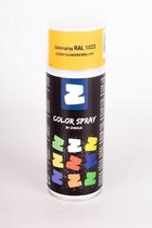 Zinga Color Spray verf -  coating - RAL  1023 Geel  400 ml gloss - Toepasbaar op gegalvaniseerde en diverse andere ondergronden
