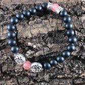 Wellness-House | Armband Love Onyx | Natuurstenen Armband | Liefde | Zen | Onyx | Rozenkwarts | Handgemaakt | Uniek