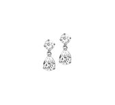Nana - Oorhangers zirkonia 18,5mm 6mm - 925 zilver