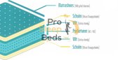 Pro Sleep Beds - Nasa Traagschuim Matras - 300 Laags Pocket 7-Zones - 90x200 - 21cm