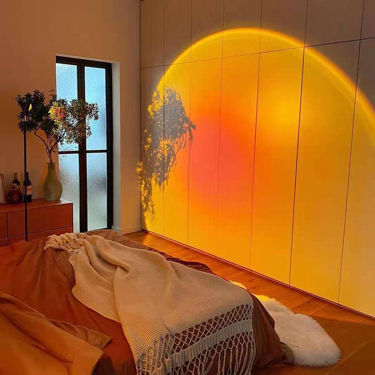 Sunset lamp - Sunset projection lamp - Sfeerverlichting binnen - Zonsondergang lamp - Hoogte verstelbaar - Sunset projector - SUNSET – foto 3