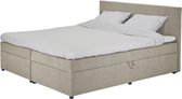 Boxspring Dallas - 140x210 cm - Boxspring met opbergruimte Kleur: zand