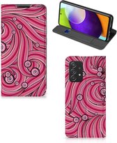 GSM Hoesje Geschikt voor Samsung Galaxy A52/A52s 5G Foto Hoesje ontwerpen Swirl Pink