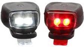 Fietsverlichtingsset – Voor en Achterlicht - Fietsverlichting rood en wit – Siliconen led fietslamp – led fietsverlichting – Fietslampjes - Fietslampen