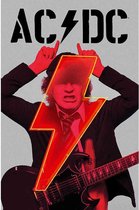 AC/DC Textiel Poster Flag PWR-UP Angus Multicolours