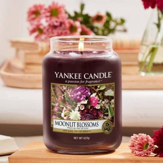 Yankee Candle Large Jar Geurkaars Moonlit Blossoms bol