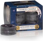 Bougies chauffe-plat Yankee Candle parfumée Thé - Nuit de la Saint - Jean - 12 Pièces