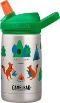 CamelBak Eddy+ Kids SST Vacuum Insulated - Isolatie Drinkfles - 350 ml - Metaal (Camp Foxes)