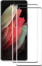 Volledige dekking Screenprotector Glas - Tempered Glass Screen Protector Geschikt voor: Samsung Galaxy S21 Plus - - 2x