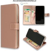 Bookcase Rose Goud - Samsung Galaxy A51 - Portemonnee hoesje