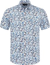 Chris Cayne - Overhemd - Korte Mouw - Allover print - Heren -  Shirt - Wit - Maat M